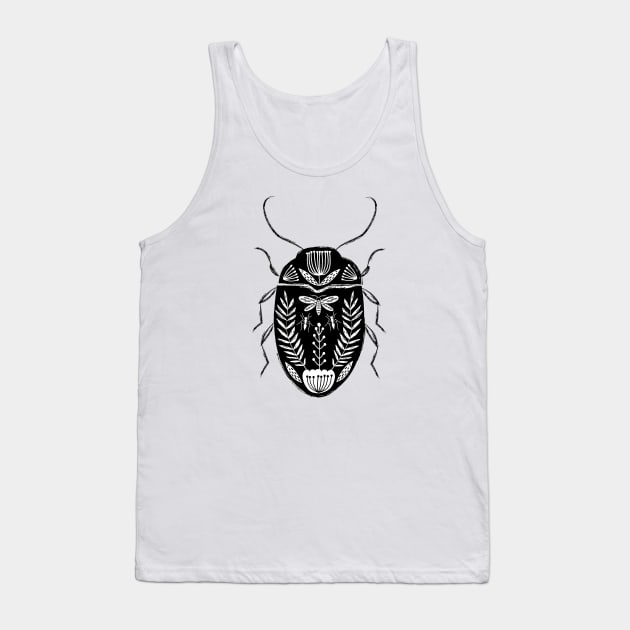 Folk Beetle Tank Top by Maggiemagoo Designs